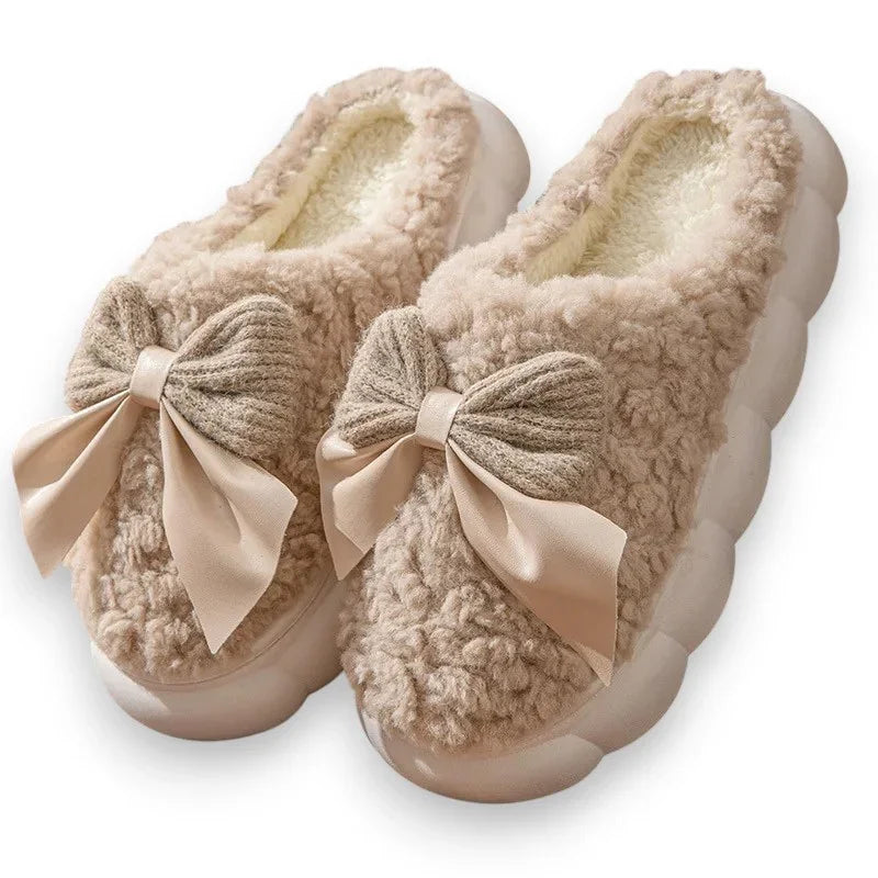 Chaussons fourrés d'intérieur pour femme