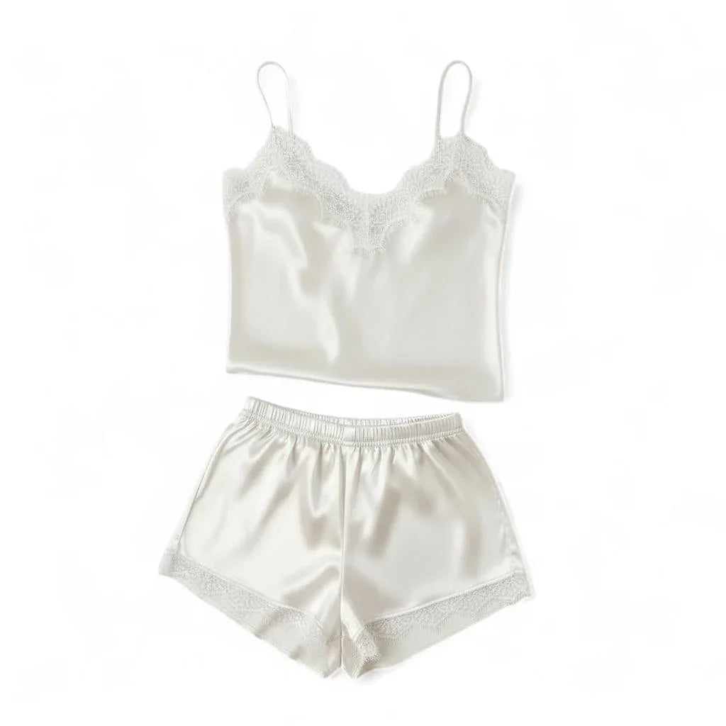 Pyjama 2 pièces satin femme