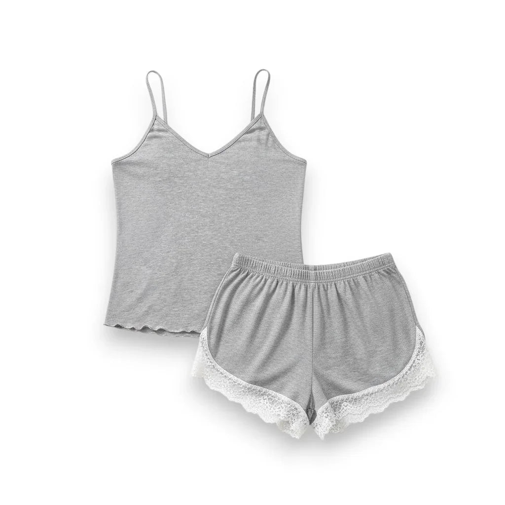 Pyjama femme dentelle 2 pièces