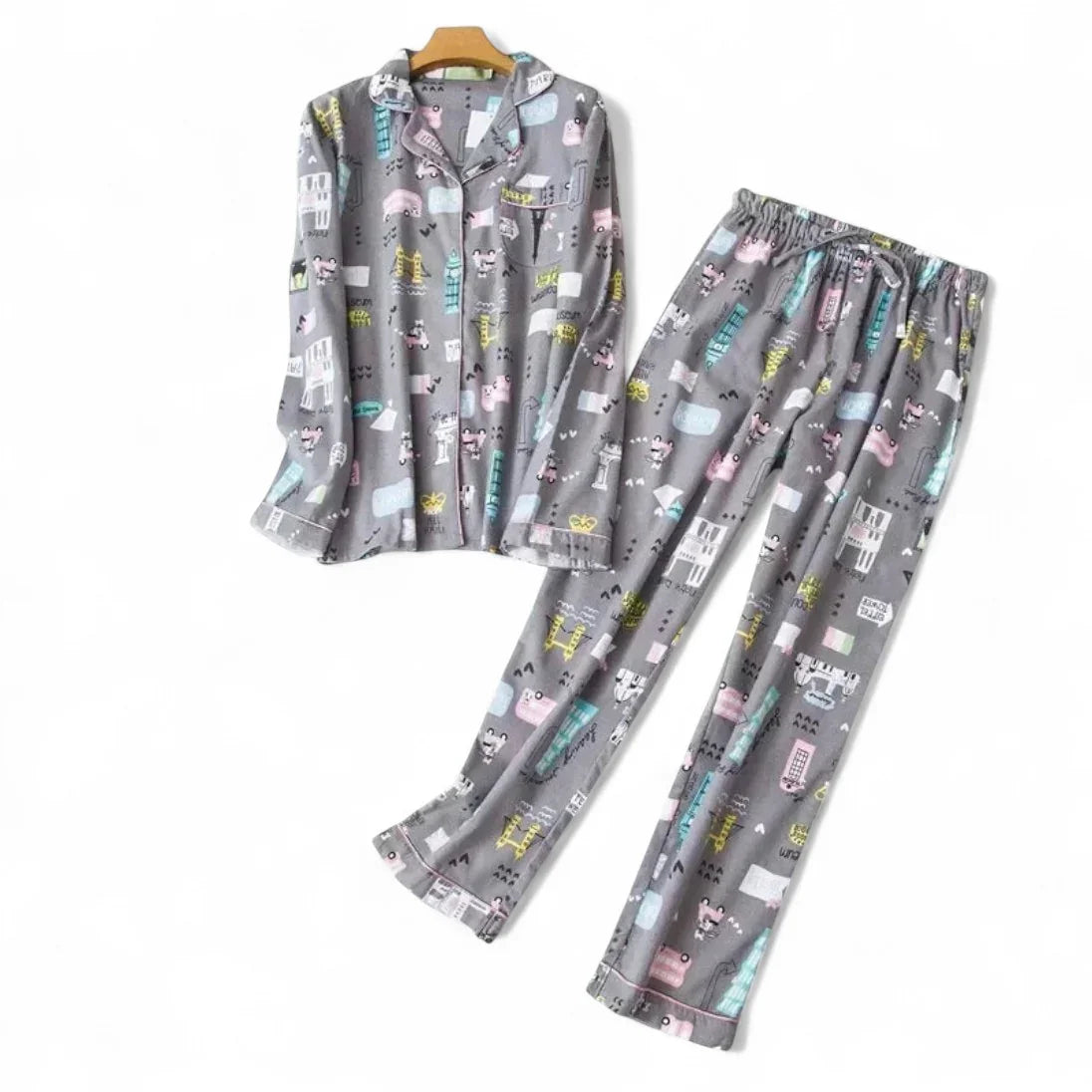 Pyjama femme flanelle coton