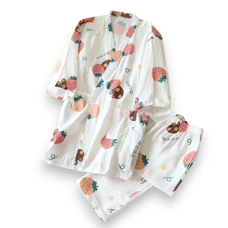 Pyjama femme gaze de coton