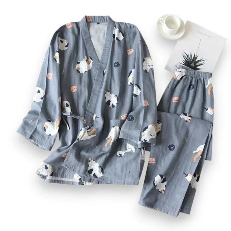 Pyjama femme gaze de coton